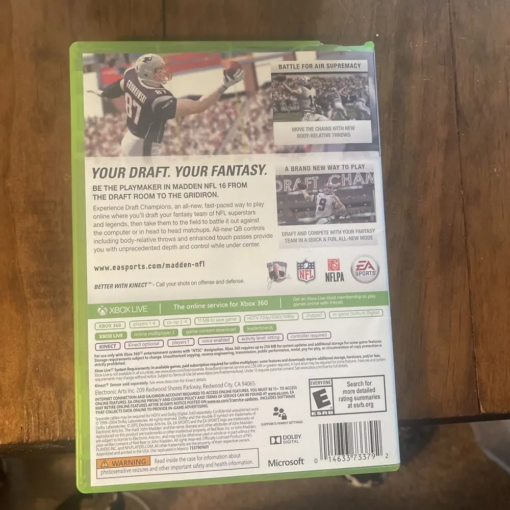 Madden NFL 16 (Microsoft Xbox 360, 2015)